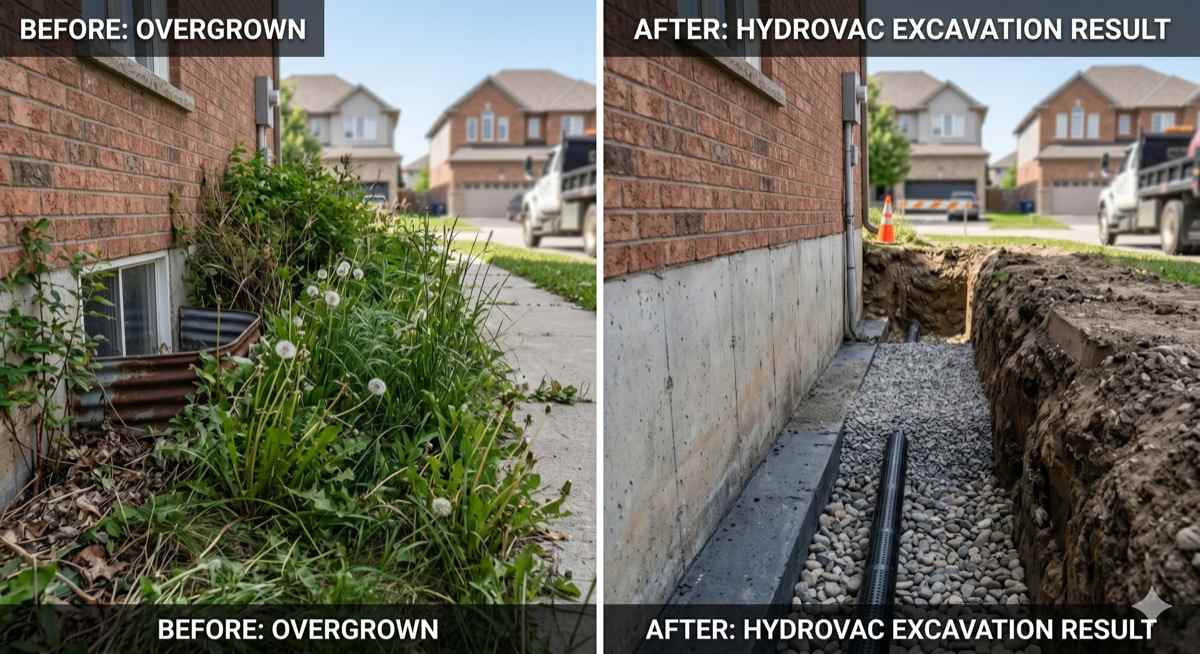 Hydrovac excavation work in Guelph — 3